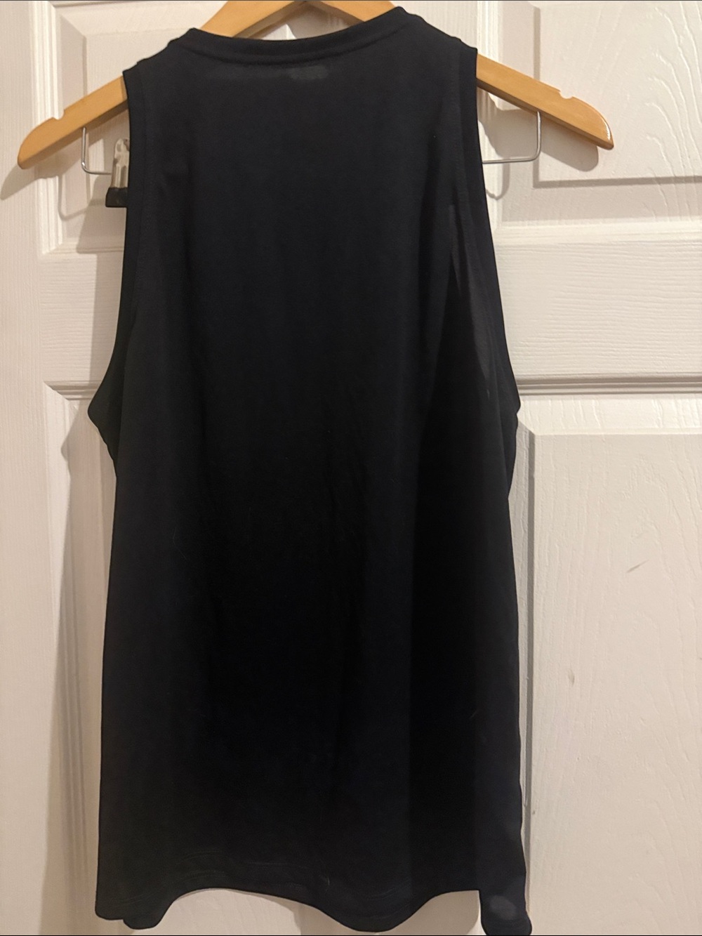 Nike Black Athletic Tank with White Swoosh - Picture 3 of 3